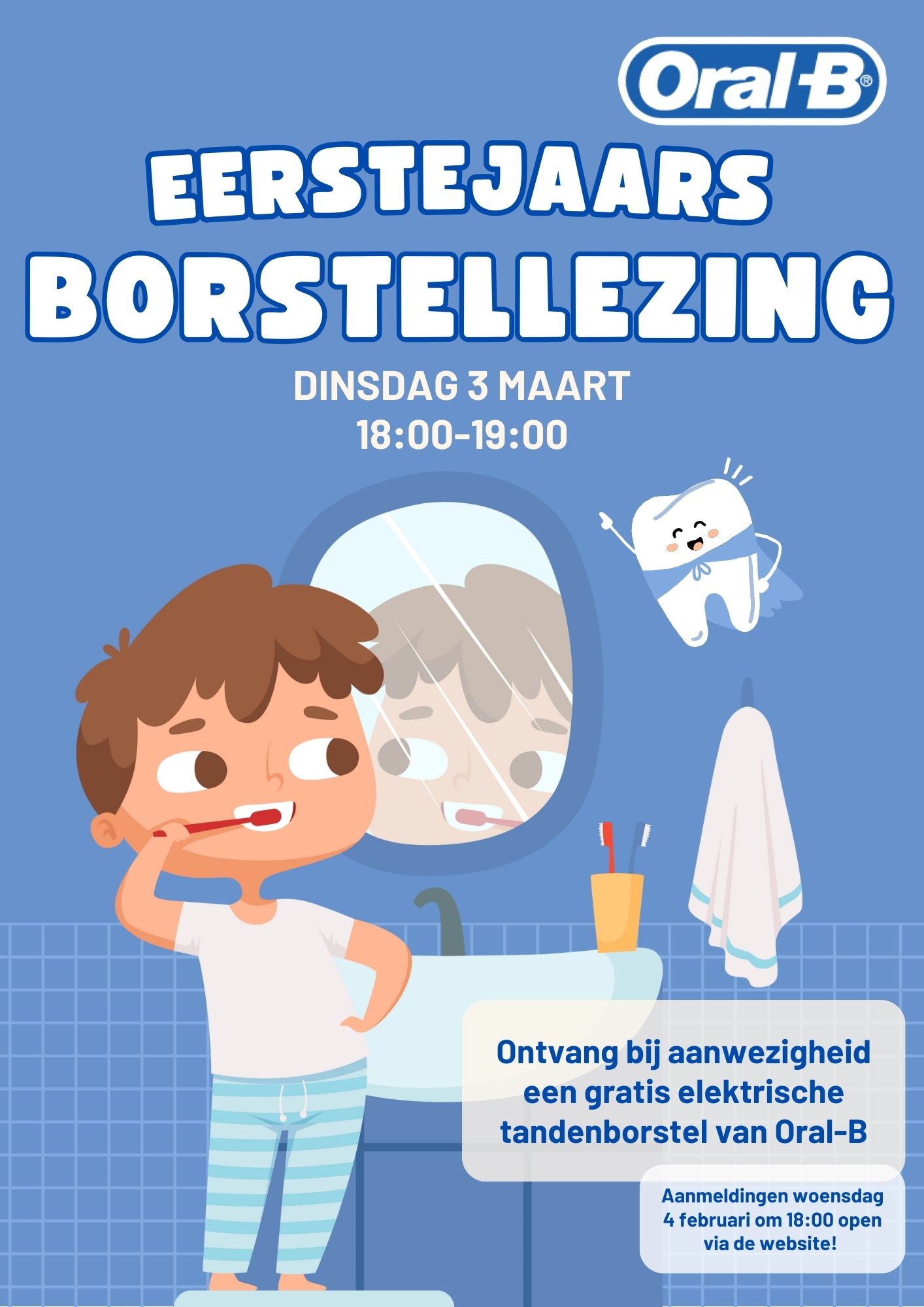 Borstellezing Oral-B eerstejaars THK + MZK