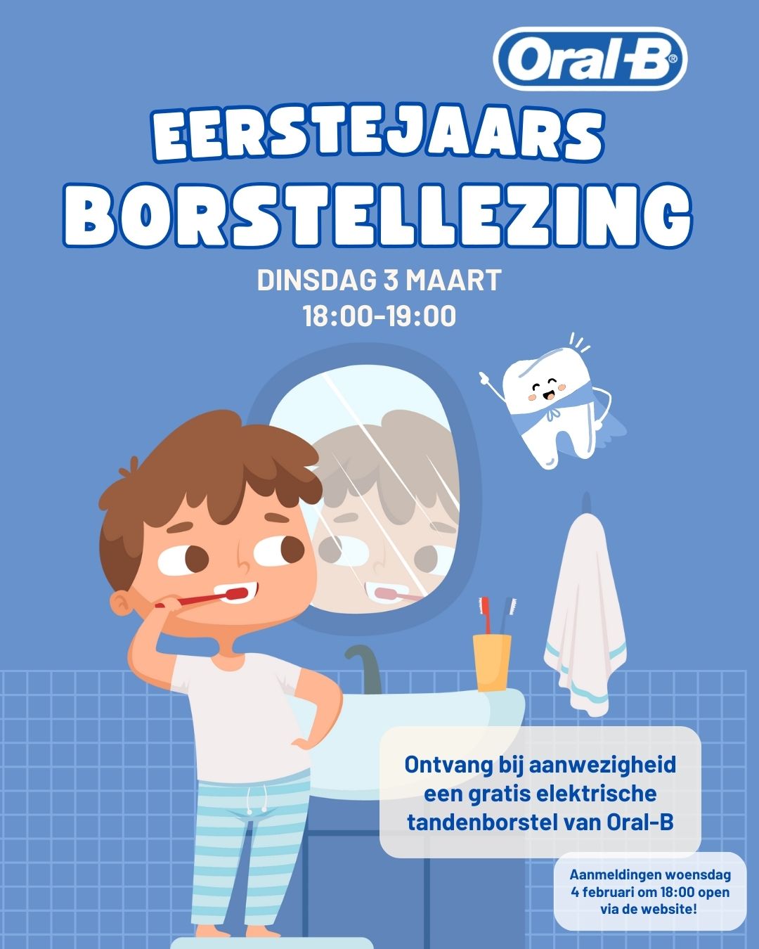 Borstellezing Oral-B eerstejaars THK + MZK