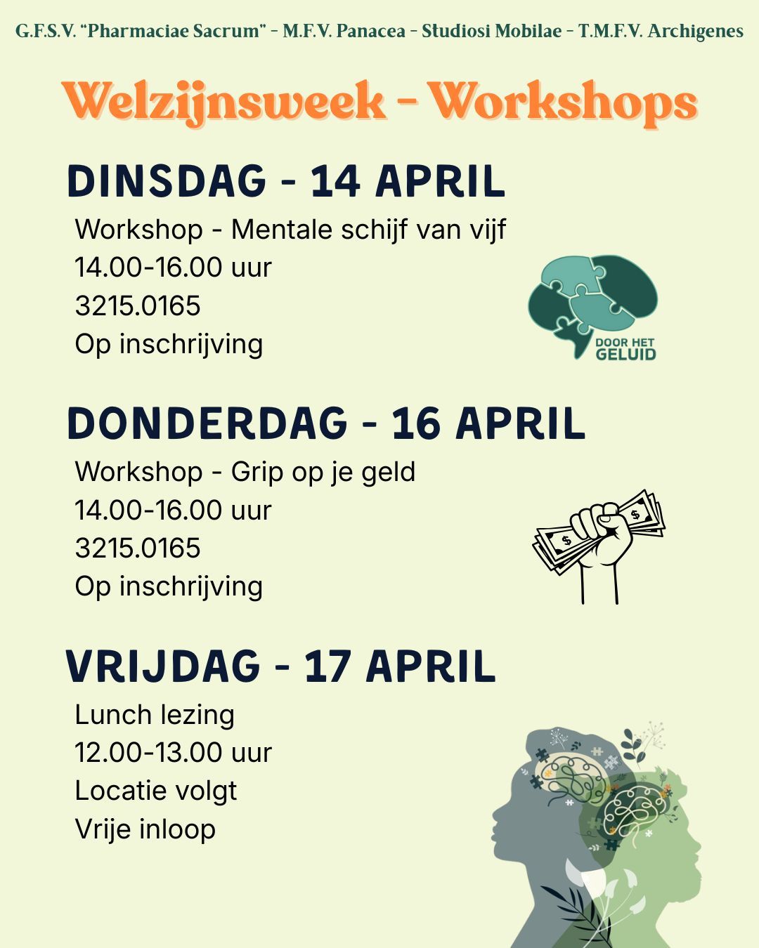 Welzijnsweek - Workshop: Mentale schijf van vijf