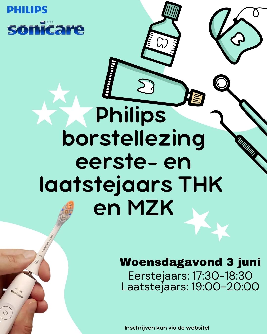 Philips borstellezing eerste- en laatstejaars THK en MZK