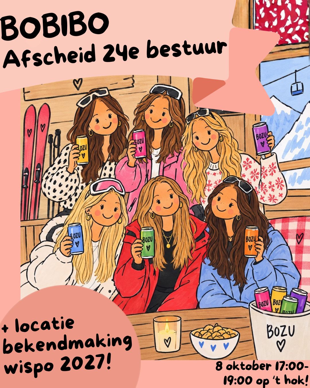 BoBiBo 24e bestuur + locatie bekendmaking Wispo'27
